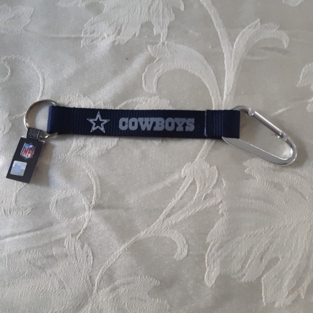 Dallas Cowboys Carabiner Lanyard Car Key Ring NWT - Picture 1 of 8